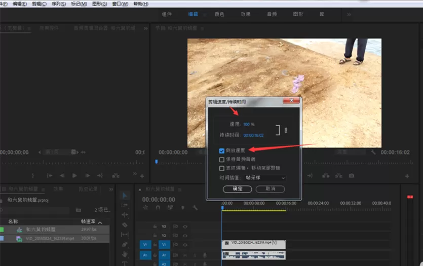 Premiere制作视频倒放效果的操作教程