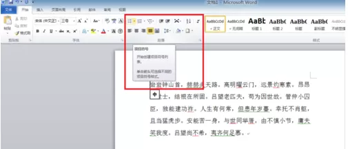 word2010项目符号的操作教程