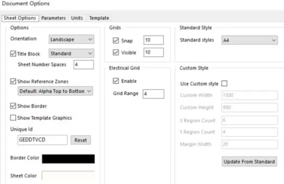 Altium Designer 13中设置原理图图纸的具体操作流程