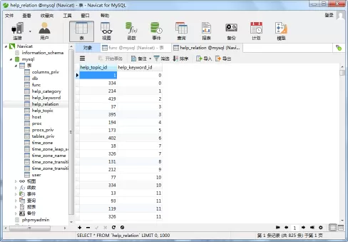 Navicat for MySQL查询表中数据的操作方法