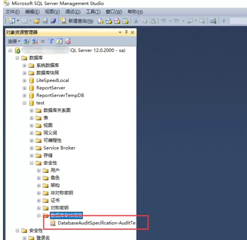 sql server使用审计配置的详细操作