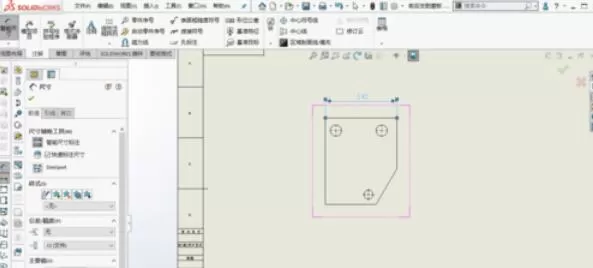 solidworks2019图纸尺寸标注的操作方法
