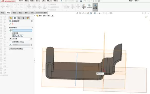 solidworks2019绘制弯折模块的具体操作步骤