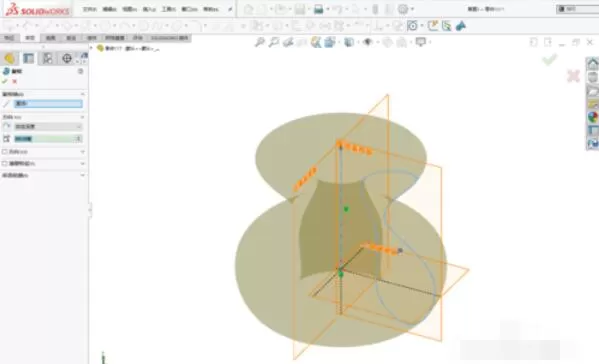 solidworks2019中旋转命令的使用方法