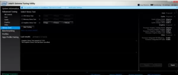 Intel Extreme Tuning Utility具体使用方法