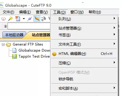 cuteFTP设置文件编辑器的操作教程