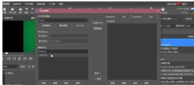 人人译视界导出不同格式字幕文件的简单教程