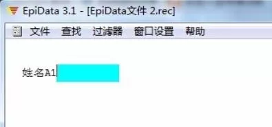 epidata中REC的文件无变量名解决方法