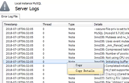 MySQL Workbench查询数据库服务器日志的操作教程
