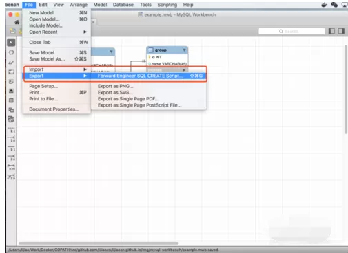 MySQL WorkBench设计数据库的操作过程