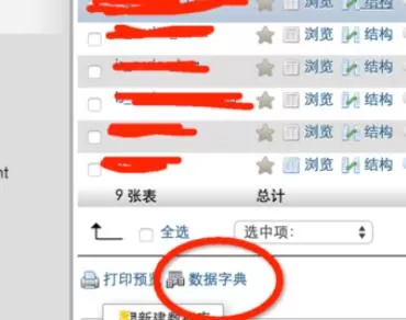 phpmyadmin打印数据字典的详细步骤