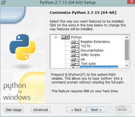 python 2.7在win8.1上安装的方法