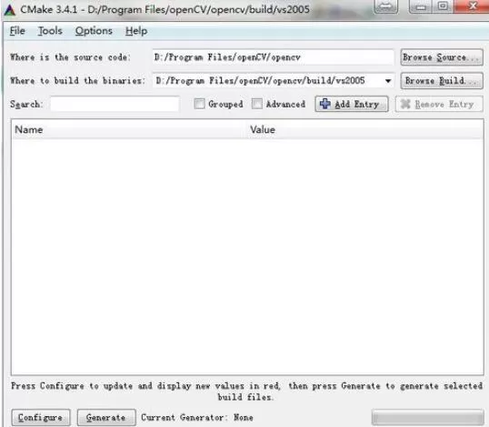 Visual Studio 2005(VS2005)安装OpenCV的操作步骤