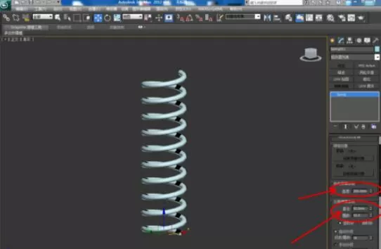 3dmax2012制作弹簧的方法步骤
