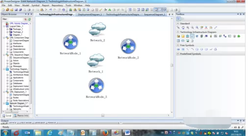 powerdesigner建立网络图的操作步骤