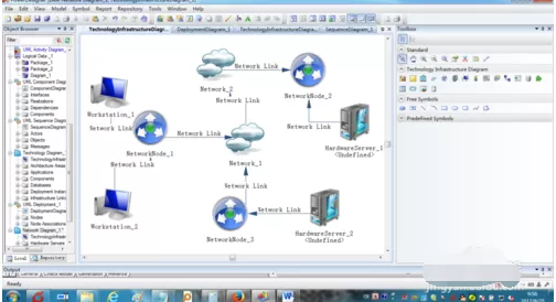 powerdesigner建立网络图的操作步骤