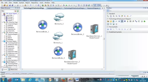 powerdesigner建立网络图的操作步骤