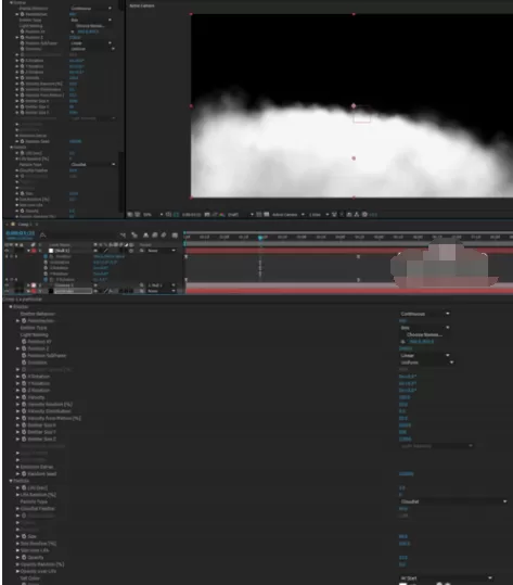Trapcode Particular制作云彩的操作教程
