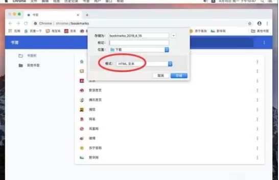 谷歌浏览器Mac版导出书签的操作流程