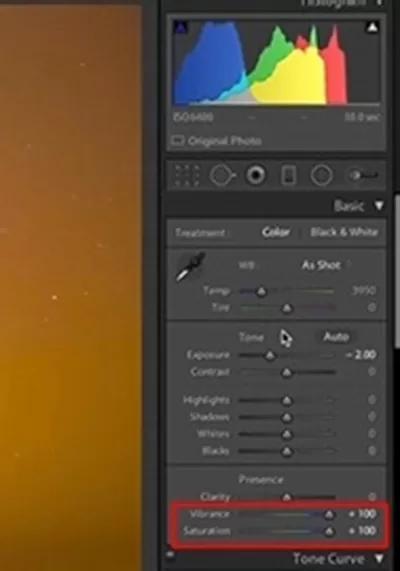 lightroom中处理星空银河照片的具体使用操作