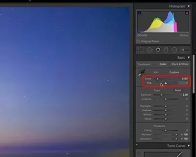 lightroom中处理星空银河照片的具体使用操作