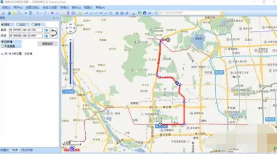 奥维互动地图浏览器规划路线后导出具体步骤