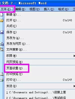 word2003页面设置的使用教程