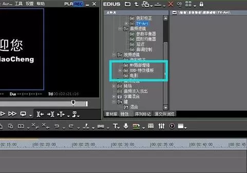EDIUS导入滤镜等插件的使用教程