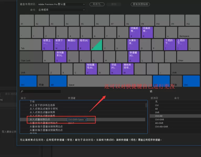Premiere快捷键命令的相关操作方法