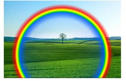 Photoshop操作彩虹图的使用教程