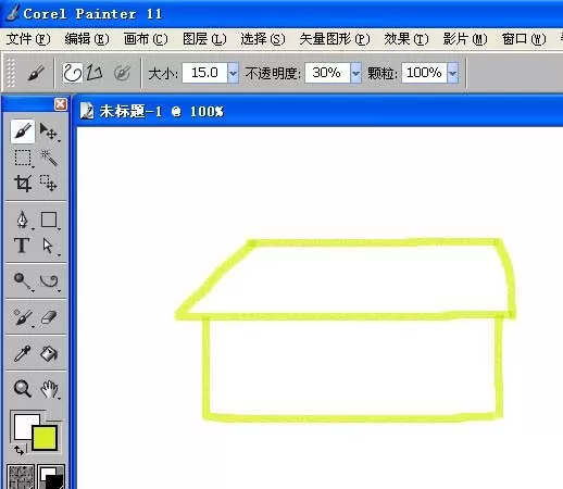 painter使用画笔中马克笔制图的操作方法
