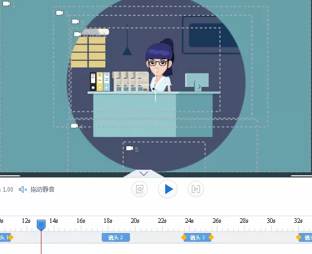 万彩动画大师重置镜头的相关操作步骤