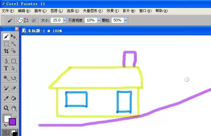 painter利用画笔马克笔画图的详细操作步骤