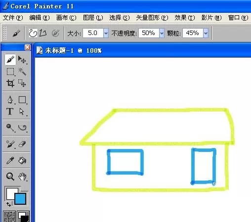painter利用画笔马克笔画图的详细操作步骤