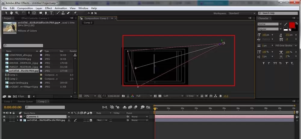 AE制作立体旋转效果的操作流程