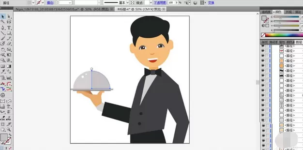 ai打造餐厅服务生形象的操作流程