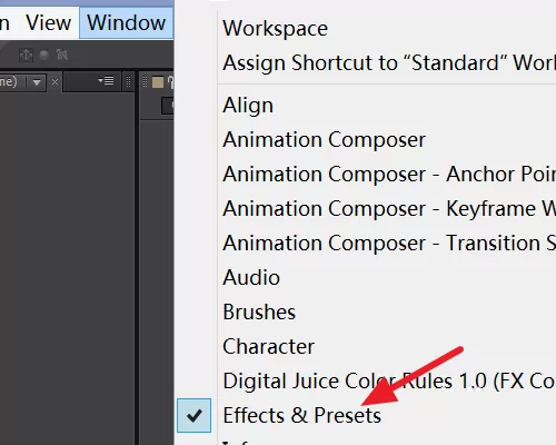 Adobe After Effects去掉图片白色底的操作步骤