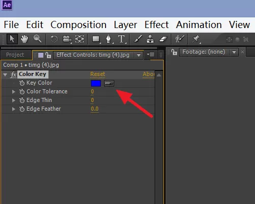 Adobe After Effects去掉图片白色底的操作步骤