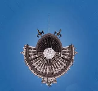 PS给全景图做出星球效果的详细操作