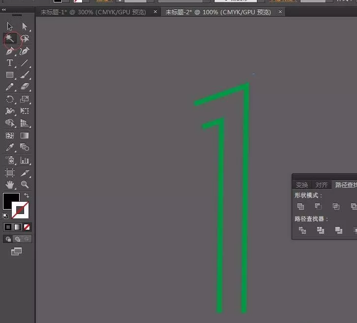 AI制作简单线条文字效果的操作流程