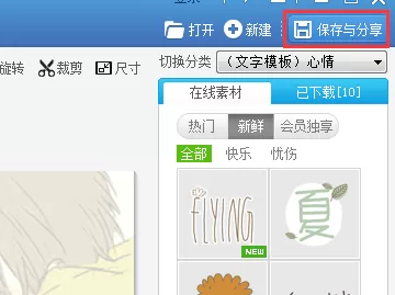 美图秀秀制作大字中间加小字效果的详细操作