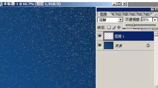 photoshop打造漫天飞舞流星雨效果的图文操作
