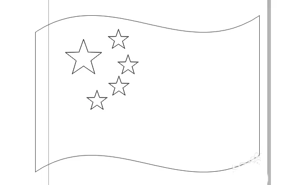 cdr制作五星红旗的操作流程