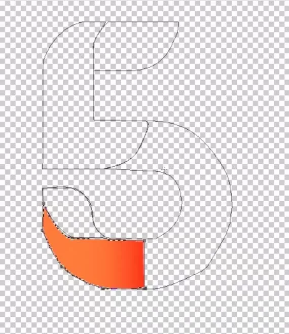 ps制作折叠数字字体效果的详细操作