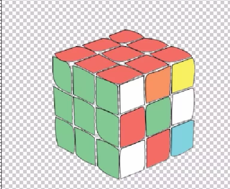 ps制作立体魔方模型的操作流程
