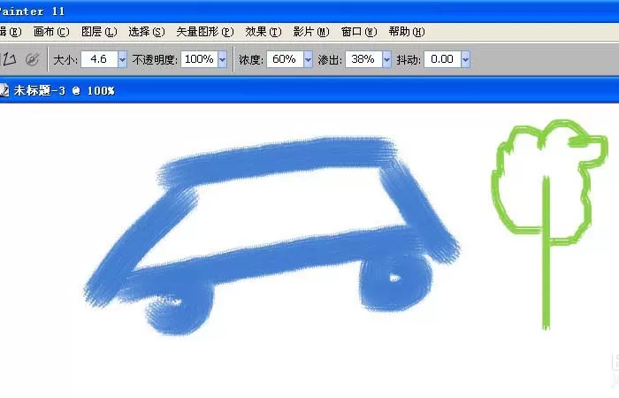 painter使用丙烯画制作水彩画的图文操作