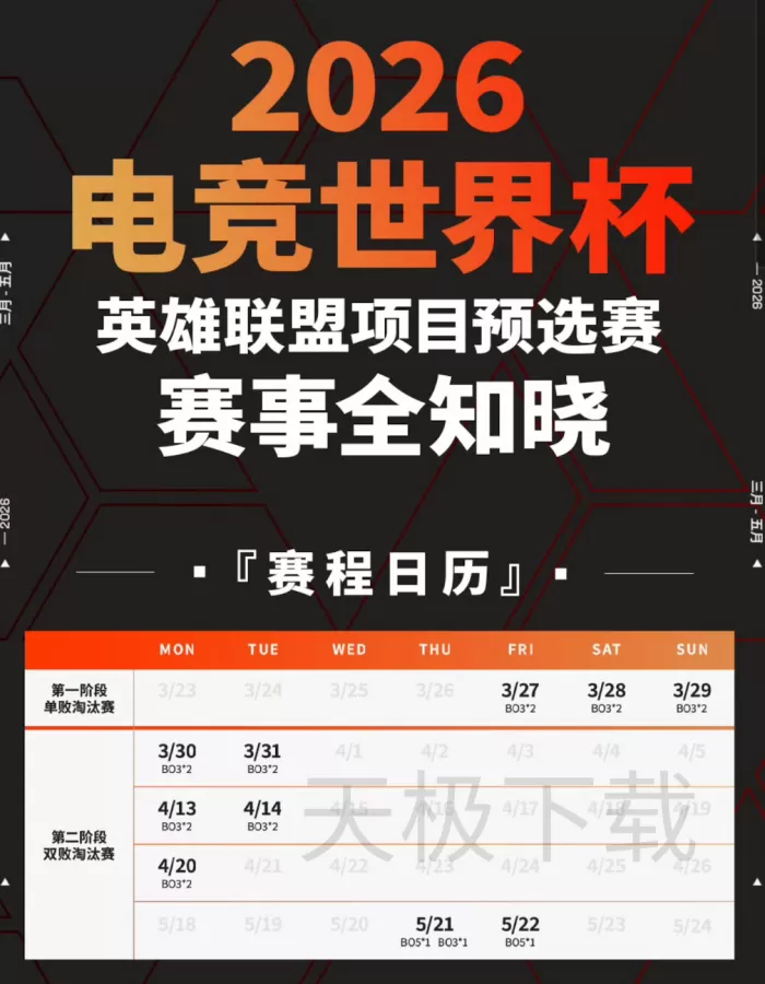 英雄联盟EWC电竞世界杯预选赛什么时候开始?