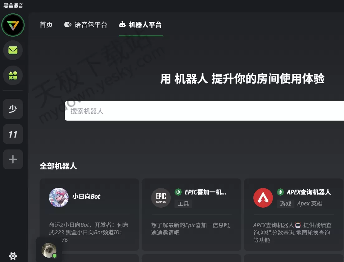 黑盒语音电脑版夜间模式开启教程_黑盒语音如何自定义外观主题