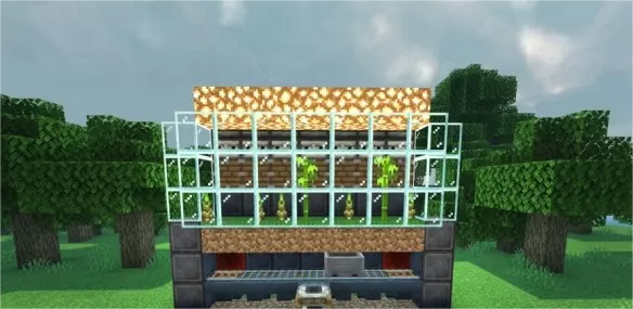 我的世界手游竹子烤肉机制作教程_如何搭建竹子烤肉机