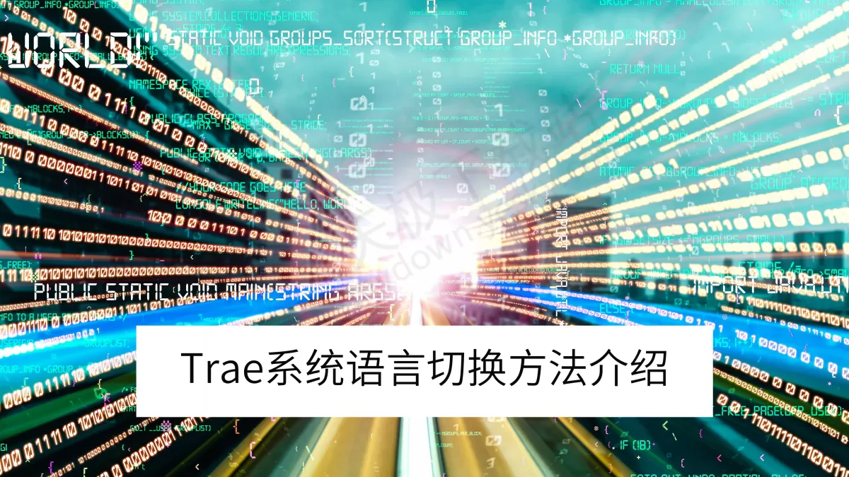 2025Trae系统语言如何切换_Trae主题外观颜色怎么更改
